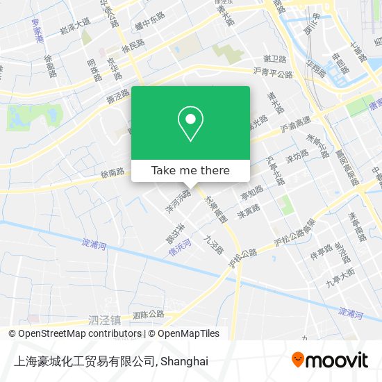 上海豪城化工贸易有限公司 map