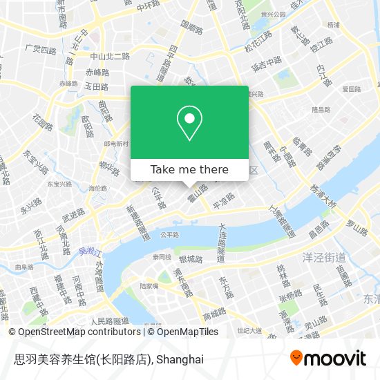 思羽美容养生馆(长阳路店) map