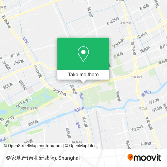链家地产(泰和新城店) map