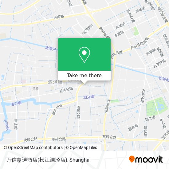 万信慧选酒店(松江泗泾店) map