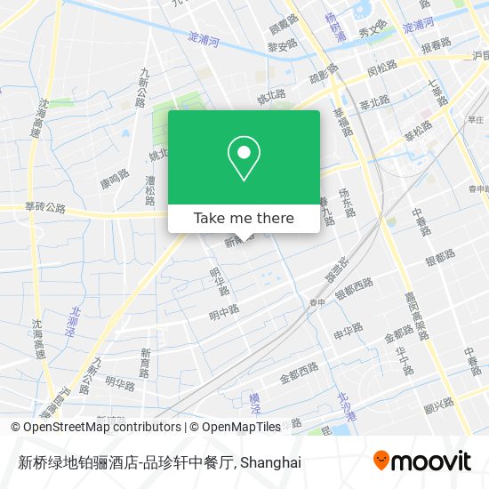 新桥绿地铂骊酒店-品珍轩中餐厅 map
