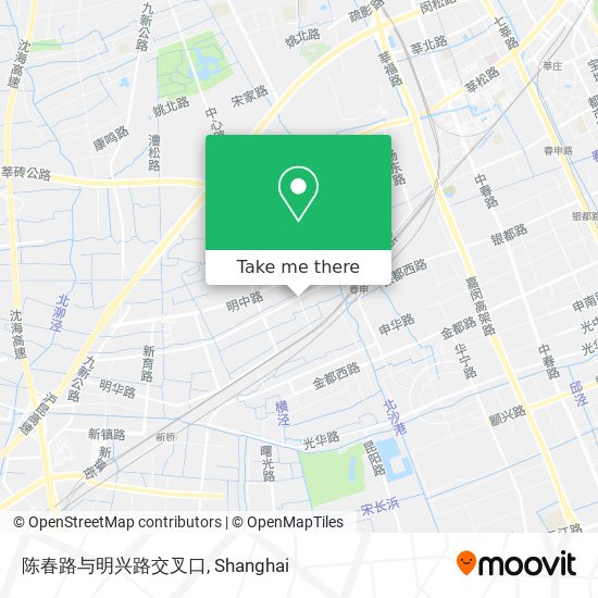 陈春路与明兴路交叉口 map