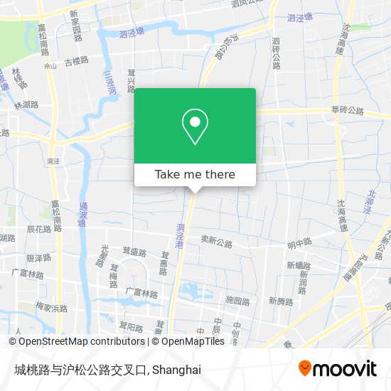 城桃路与沪松公路交叉口 map