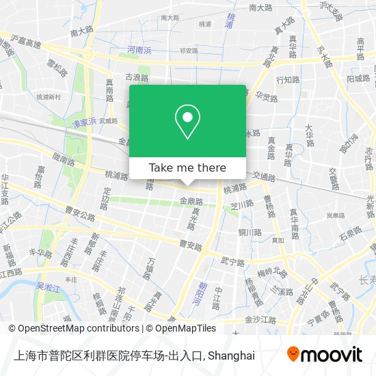 上海市普陀区利群医院停车场-出入口 map