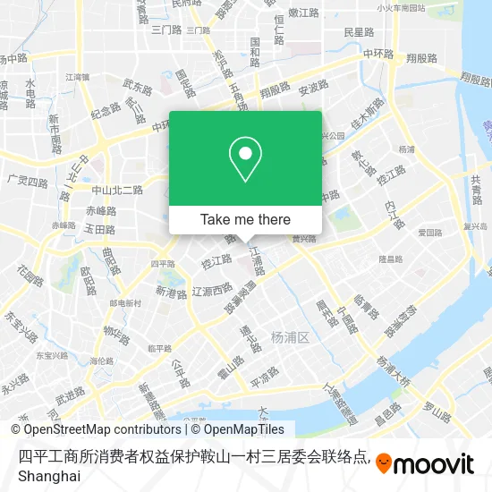 四平工商所消费者权益保护鞍山一村三居委会联络点 map