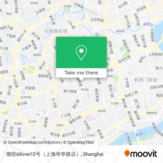 潮宿Allove10号（上海华亭路店） map