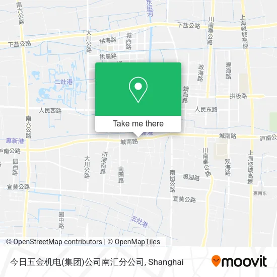 今日五金机电(集团)公司南汇分公司 map
