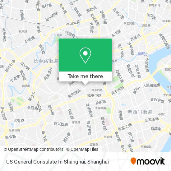 US General Consulate In Shanghai map