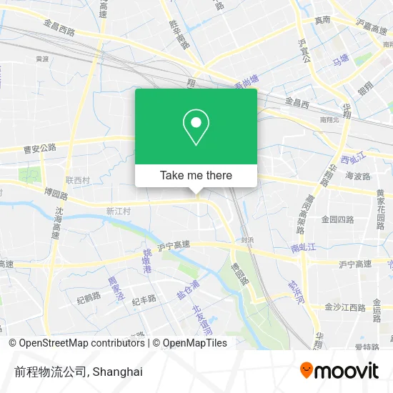 前程物流公司 map