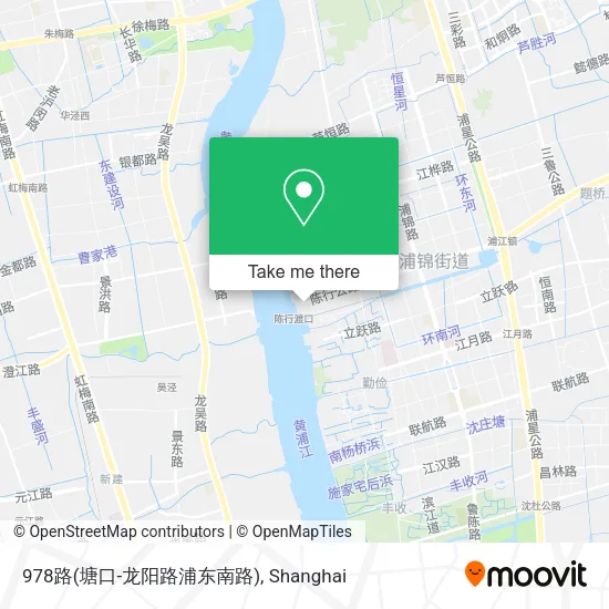 978路(塘口-龙阳路浦东南路) map