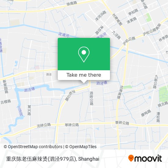 重庆陈老伍麻辣烫(泗泾979店) map