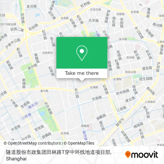 隧道股份市政集团田林路T穿中环线地道项目部 map