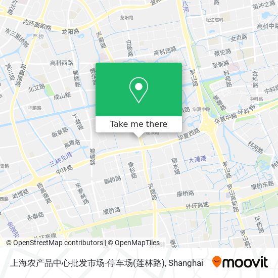 上海农产品中心批发市场-停车场(莲林路) map
