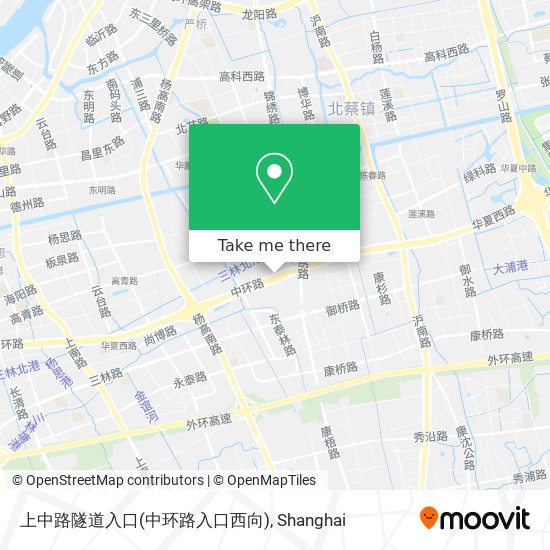 上中路隧道入口(中环路入口西向) map