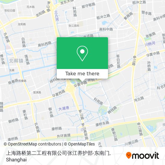 上海路桥第二工程有限公司张江养护部-东南门 map