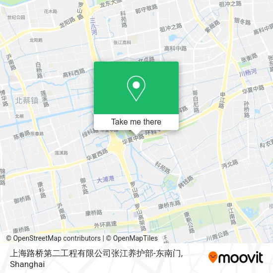 上海路桥第二工程有限公司张江养护部-东南门 map