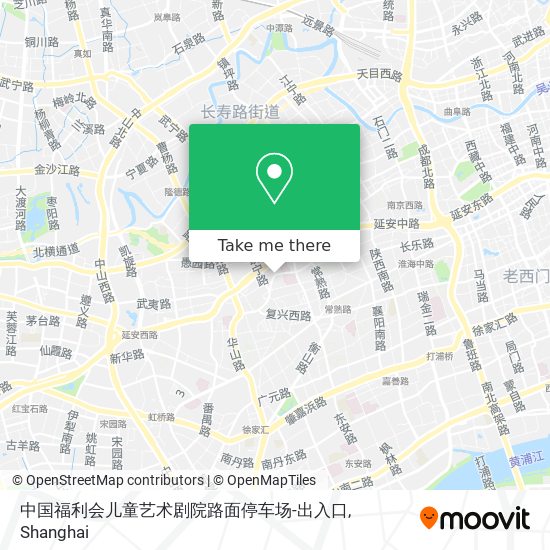 中国福利会儿童艺术剧院路面停车场-出入口 map