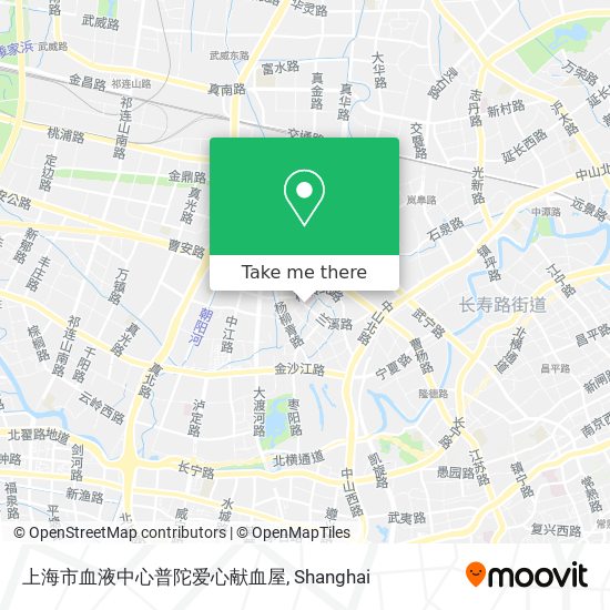 上海市血液中心普陀爱心献血屋 map