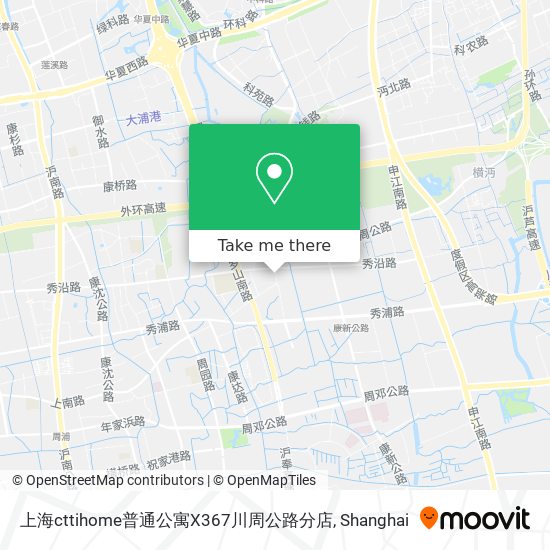 上海cttihome普通公寓X367川周公路分店 map