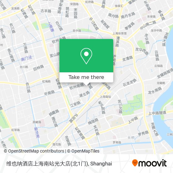 维也纳酒店上海南站光大店(北1门) map