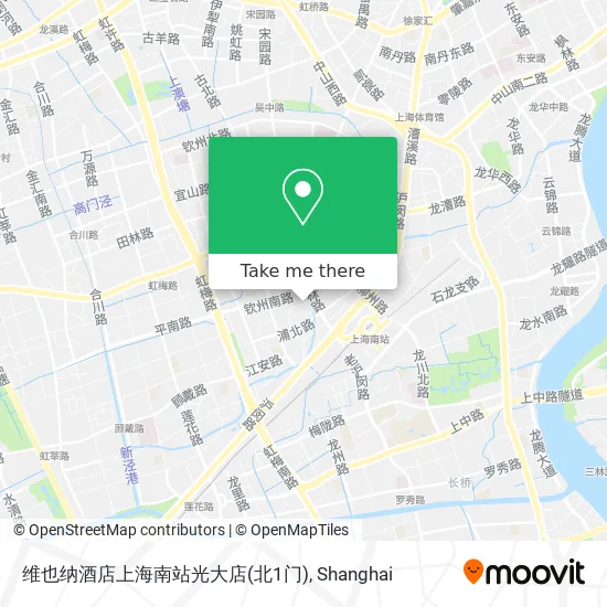 维也纳酒店上海南站光大店(北1门) map