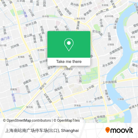 上海南站南广场停车场(出口) map