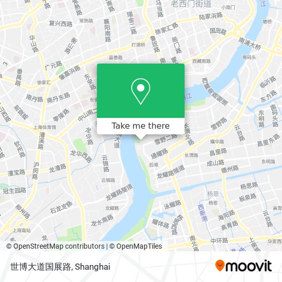 世博大道国展路 map