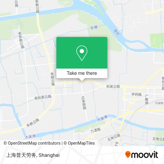 上海普天劳务 map