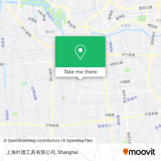 上海叶德工具有限公司 map