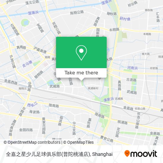 全嘉之星少儿足球俱乐部(普陀桃浦店) map