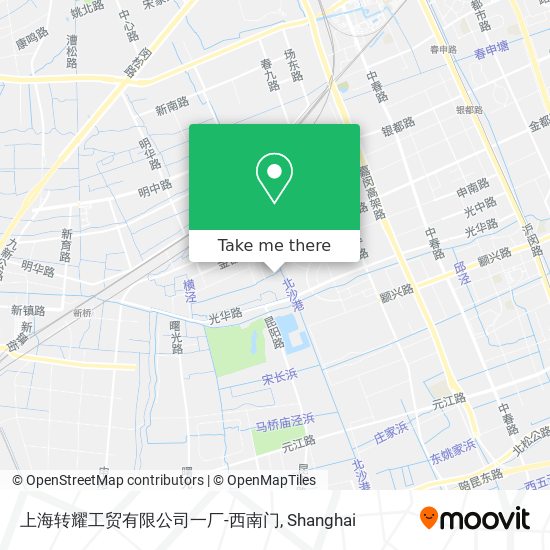 上海转耀工贸有限公司一厂-西南门 map