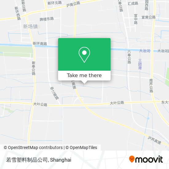 若雪塑料制品公司 map