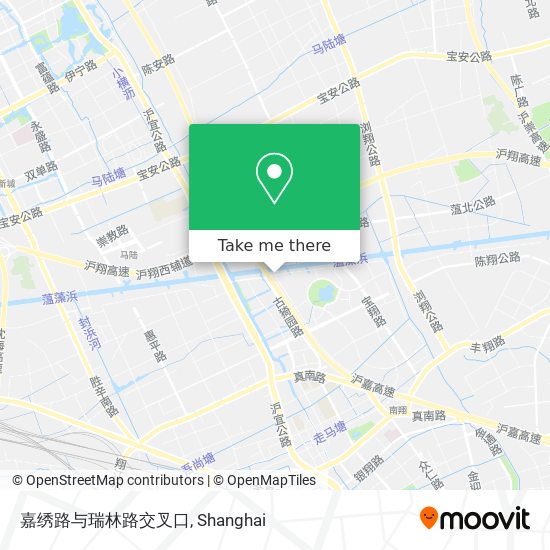 嘉绣路与瑞林路交叉口 map