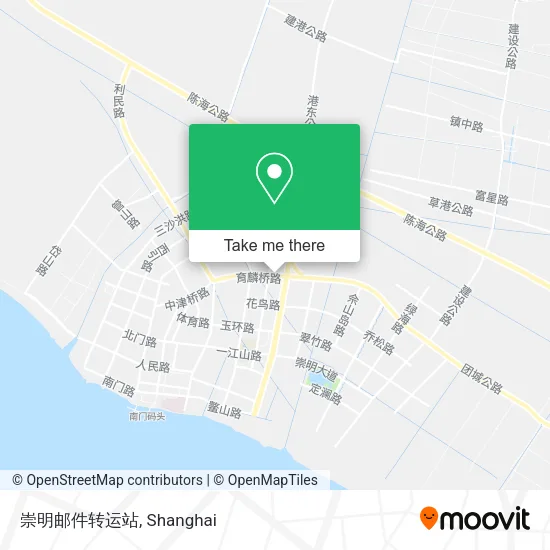 崇明邮件转运站 map