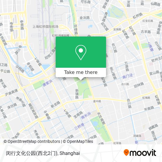 闵行文化公园(西北2门) map