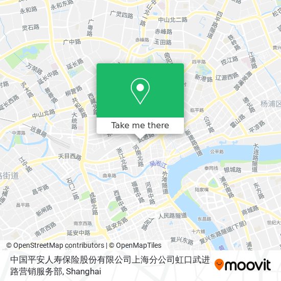 中国平安人寿保险股份有限公司上海分公司虹口武进路营销服务部 map