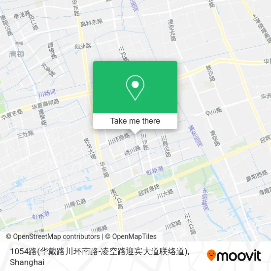 1054路(华戴路川环南路-凌空路迎宾大道联络道) map