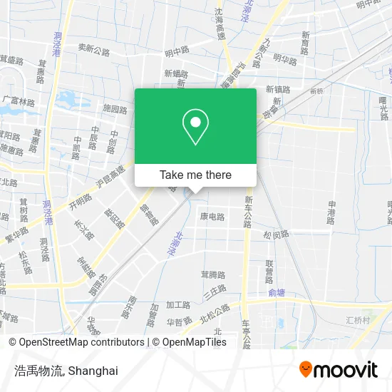 浩禹物流 map