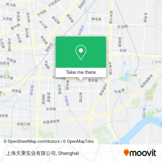 上海天乘实业有限公司 map