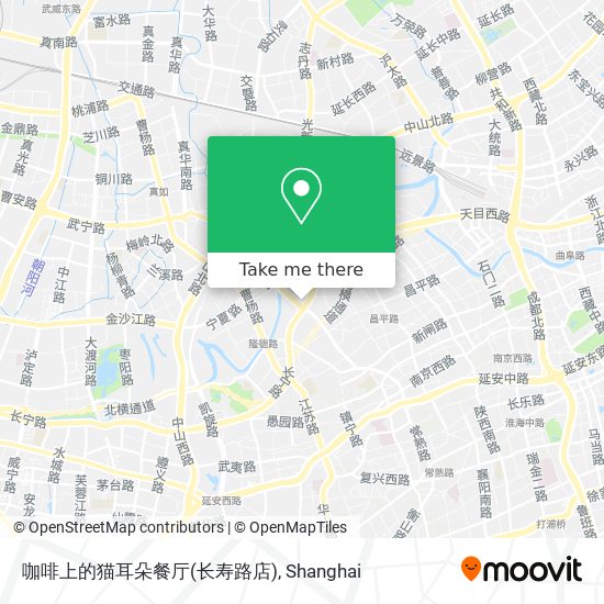 咖啡上的猫耳朵餐厅(长寿路店) map