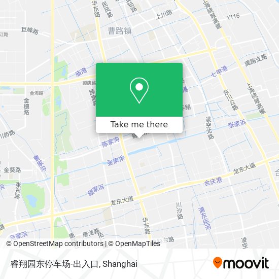睿翔园东停车场-出入口 map
