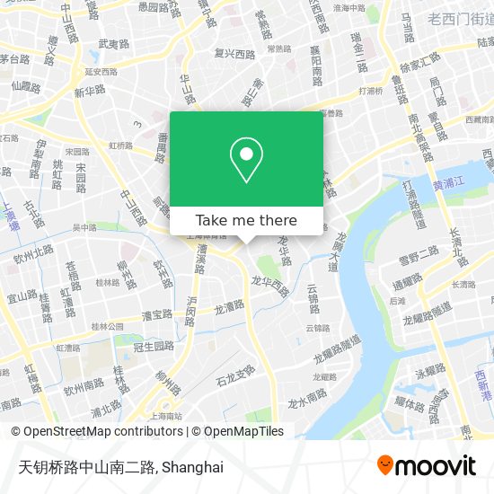 天钥桥路中山南二路 map