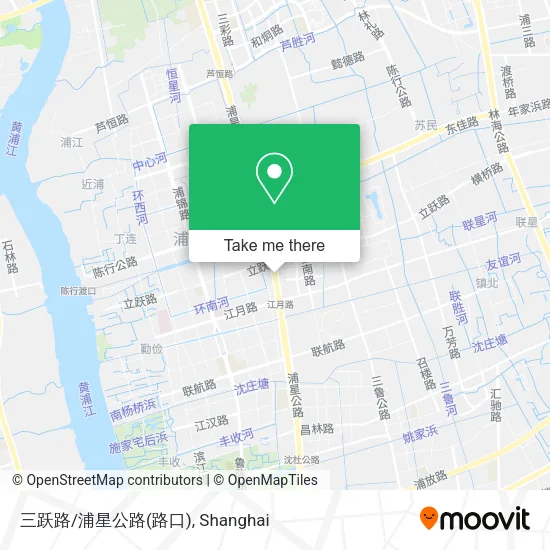三跃路/浦星公路(路口) map