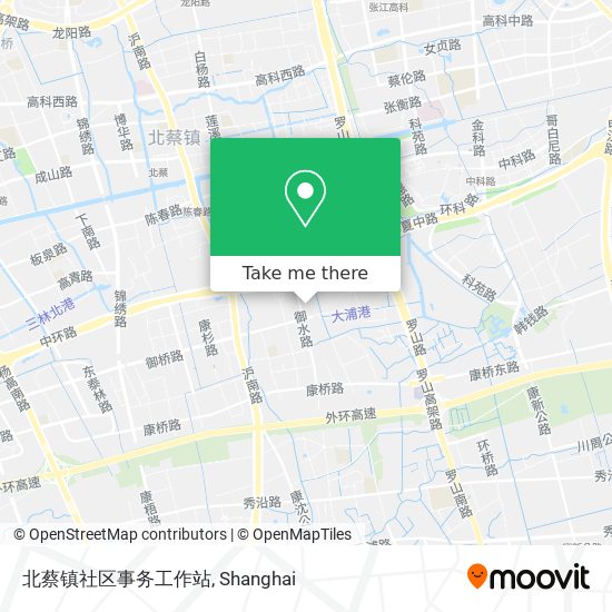 北蔡镇社区事务工作站 map