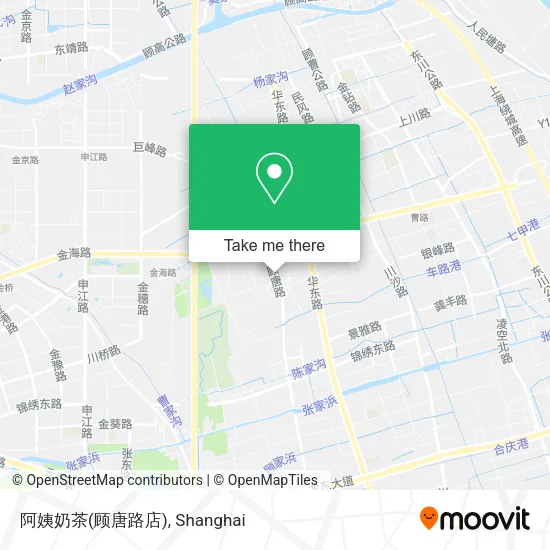 阿姨奶茶(顾唐路店) map