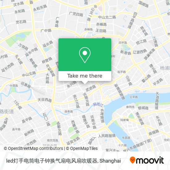 led灯手电筒电子钟换气扇电风扇吹暖器 map