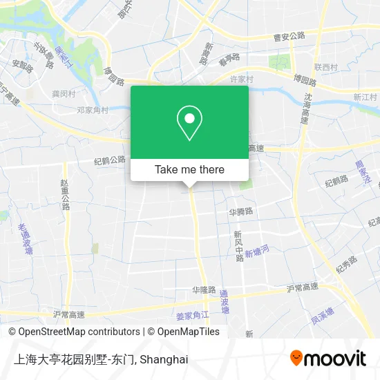 上海大亭花园别墅-东门 map