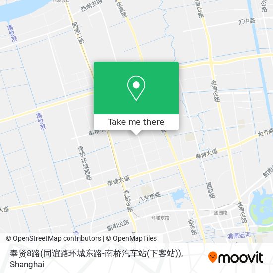 奉贤8路(同谊路环城东路-南桥汽车站(下客站)) map