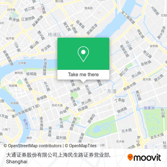 大通证券股份有限公司上海民生路证券营业部 map