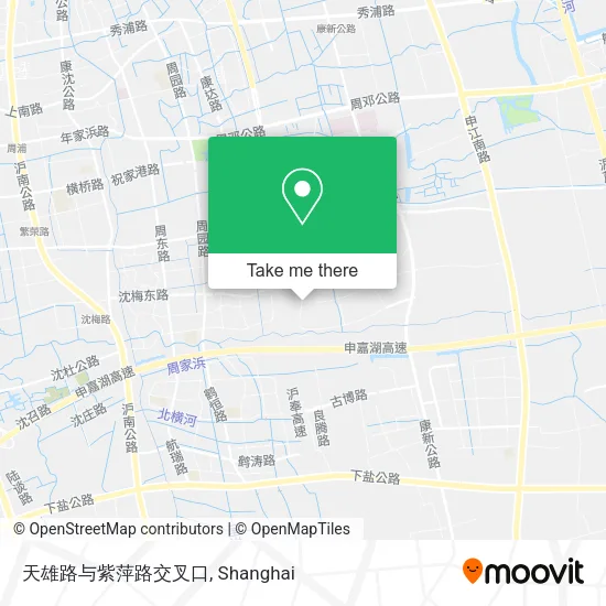天雄路与紫萍路交叉口 map